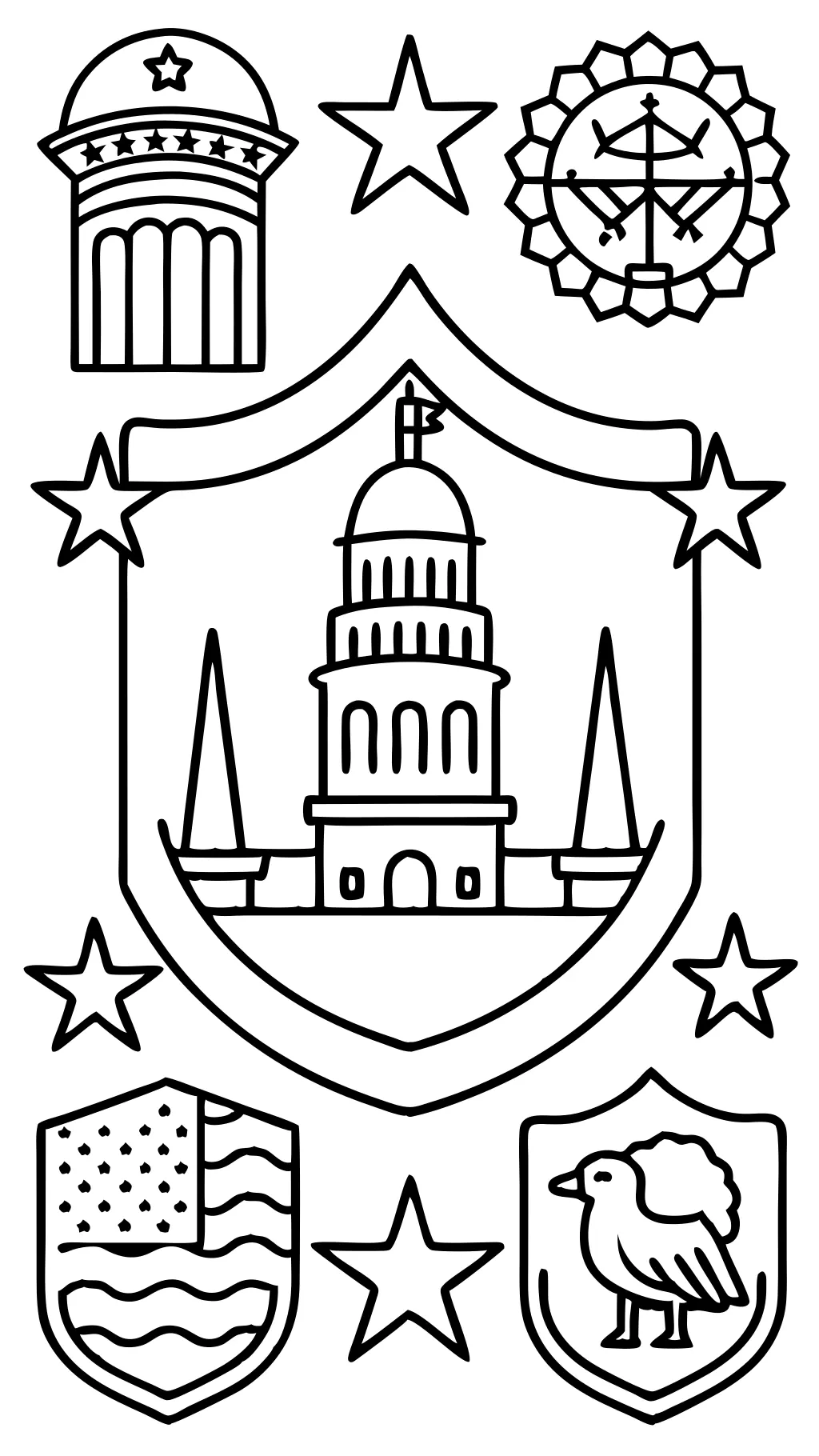 united states of america coloring pages